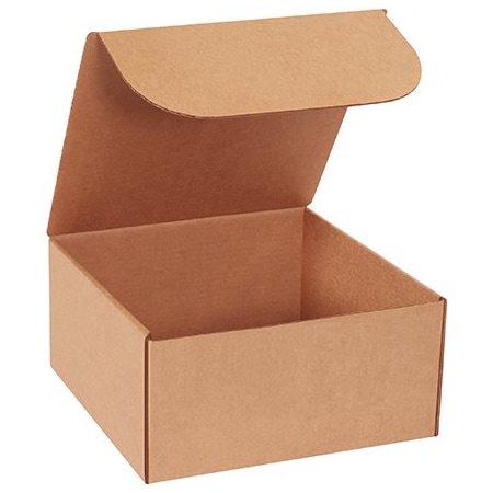 Box Packaging Corrugated Literature Mailers, 12"L x 12"W x 6"H, Kraft ML12126K